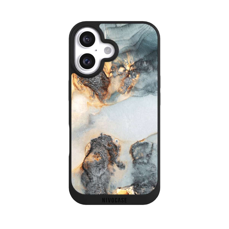 iPhone 16 NIVOpure Tidal Waves Gold Print