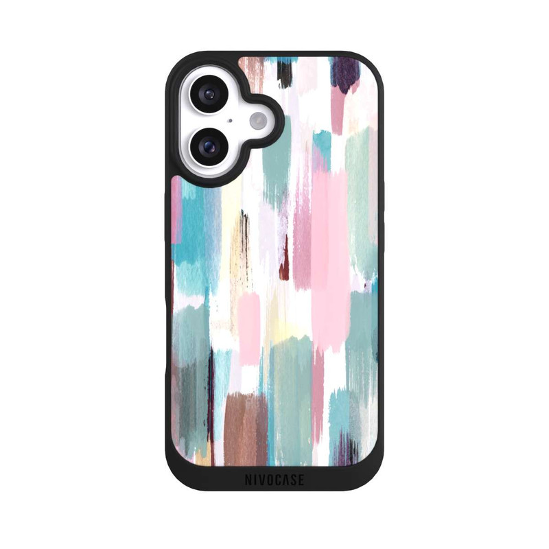 iPhone 16 NIVOpure Abstract Brushstrokes Pastel Shades