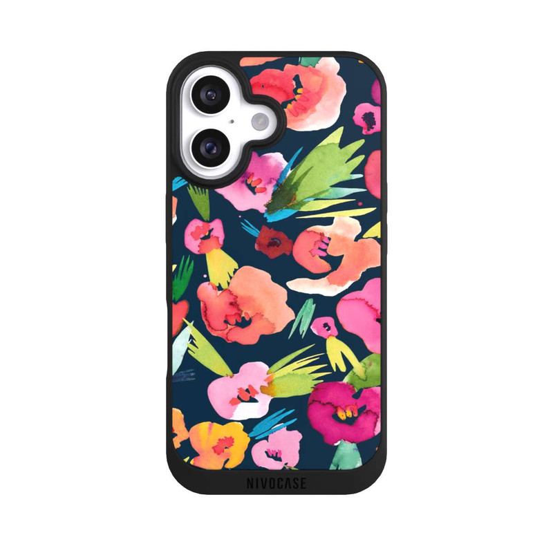 iPhone 16 NIVOpure tropische Blumen aquarell
