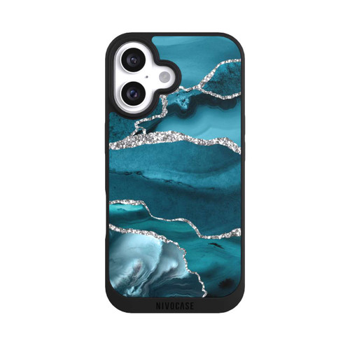 Apple iPhone 16 NIVOpure Gletscher Eis Marmor