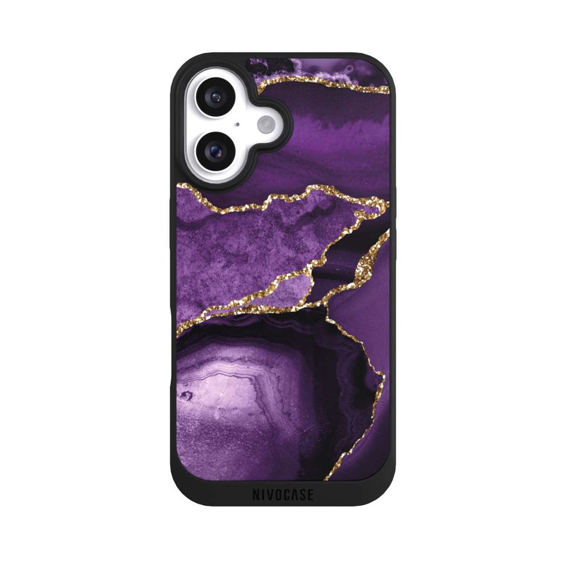 iPhone 16 NIVOpure Marbre Violet Paysage