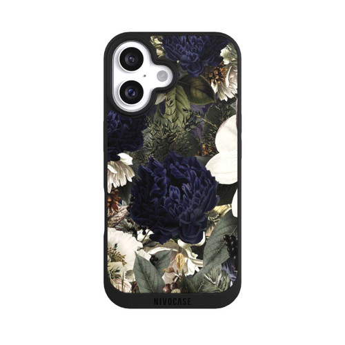 Apple iPhone 16 NIVOpure Dunkle Mitternachts Barock Vintage Blumen