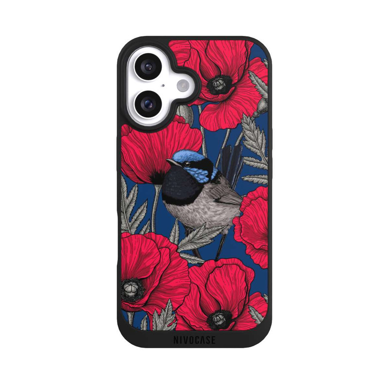 iPhone 16 NIVOpure Zaunkönige und Mohnblumen 2