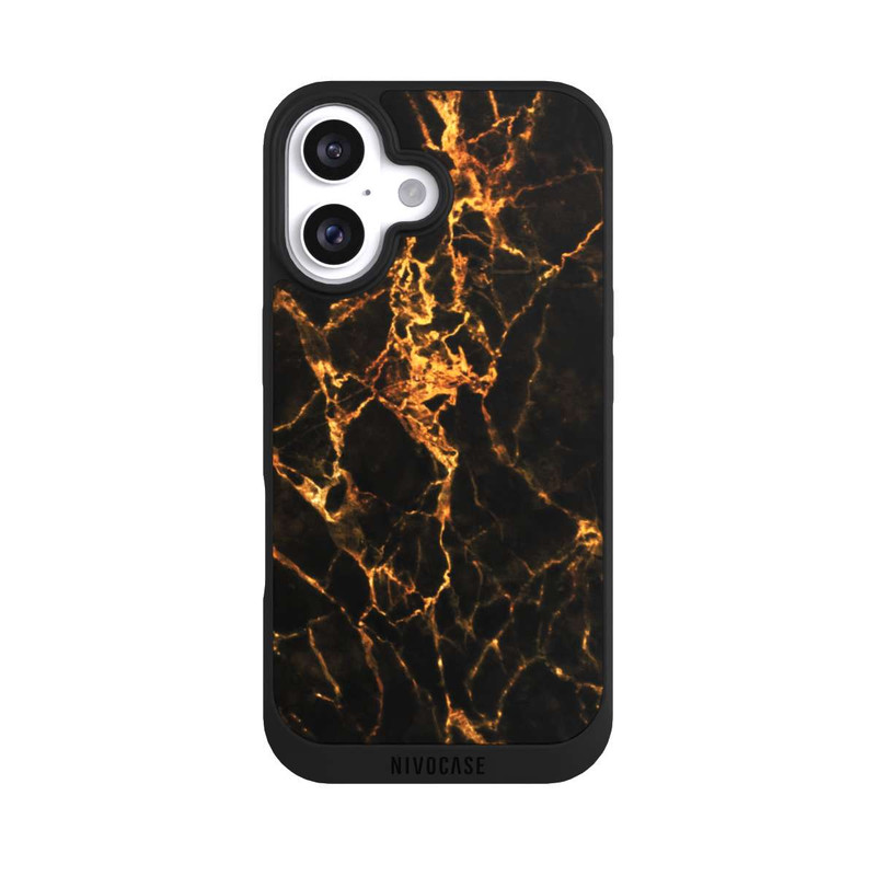 iPhone 16 NIVOpure Goldener Marmor