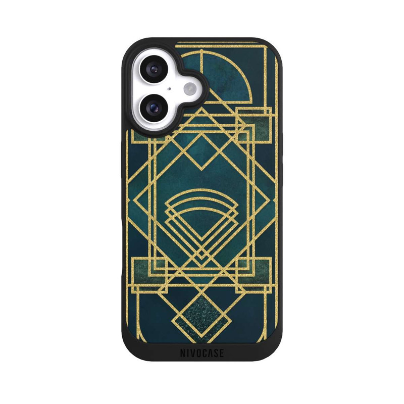 iPhone 16 NIVOpure Art Deco Quadrat