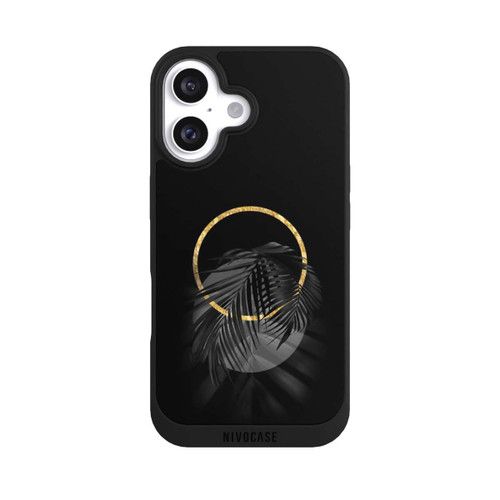Apple iPhone 16 NIVOpure Black Tropical Leaf