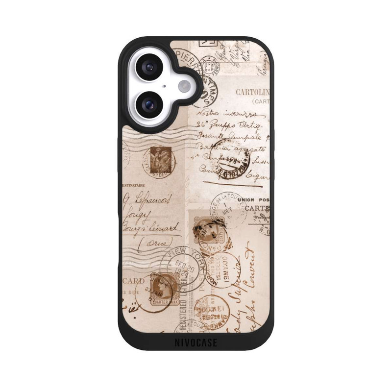 iPhone 16 NIVOpure Vintage Briefmarken