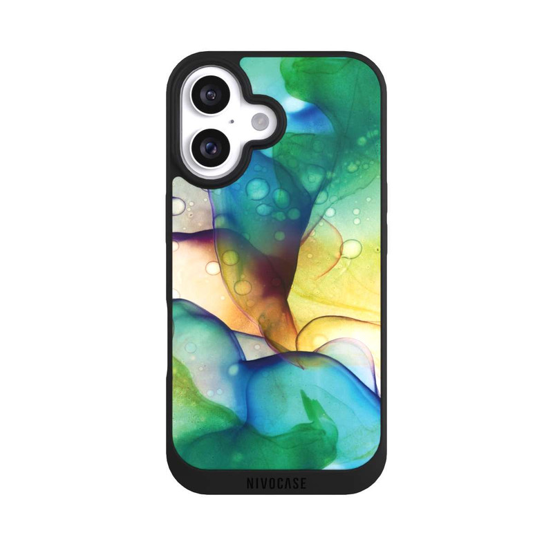 iPhone 16 NIVOpure Flüssige Kunst grüne Wiese