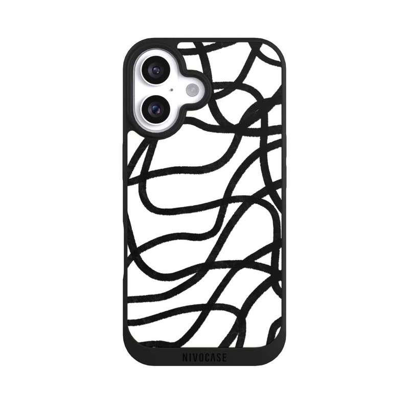 iPhone 16 NIVOpure Schwarze Linien