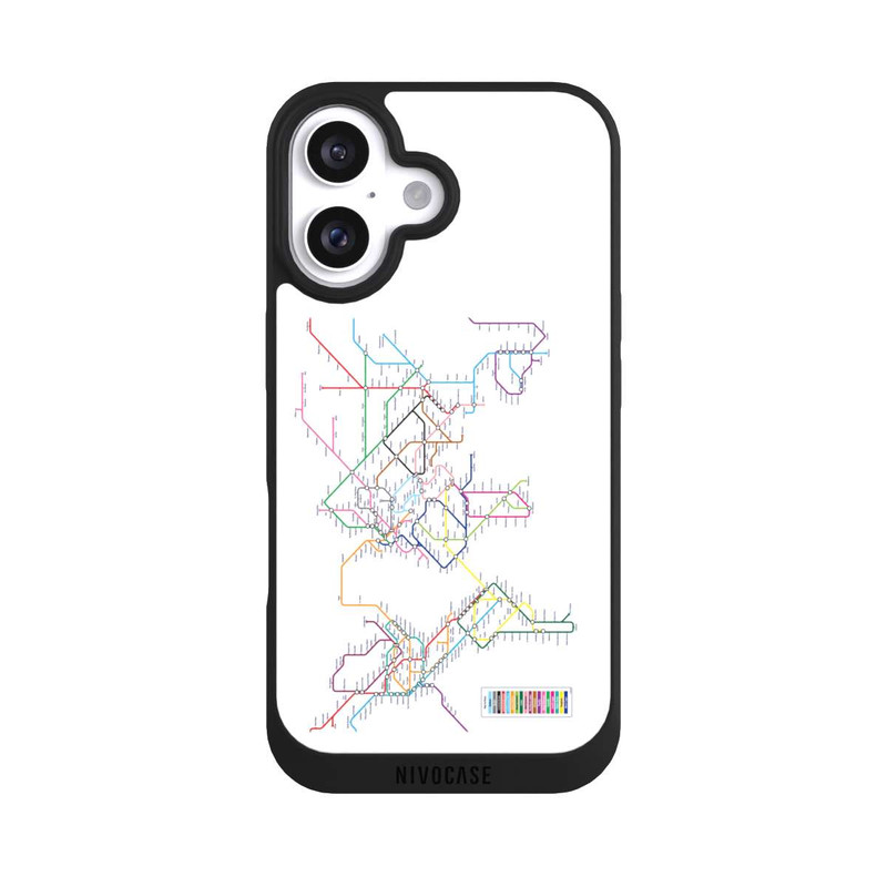 iPhone 16 NIVOpure Metro-Weltkarte