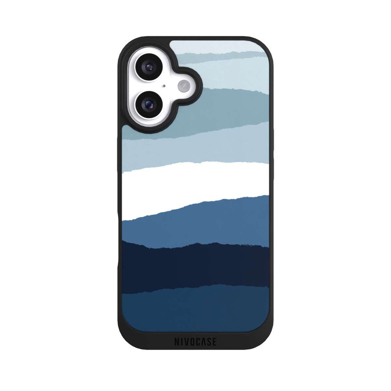iPhone 16 NIVOpure Blaue Abstrakte II