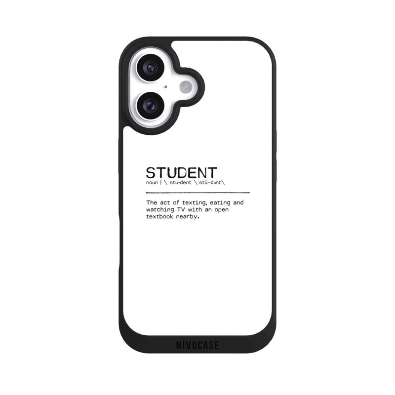 iPhone 16 NIVOpure Zitat Student (Englisch)