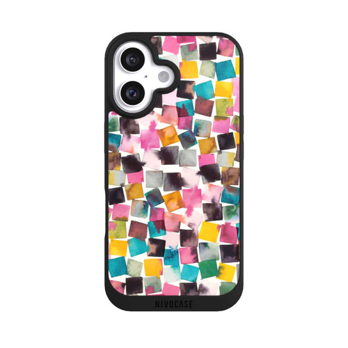  NIVOpure Aquarell geometrische Plaids rosa