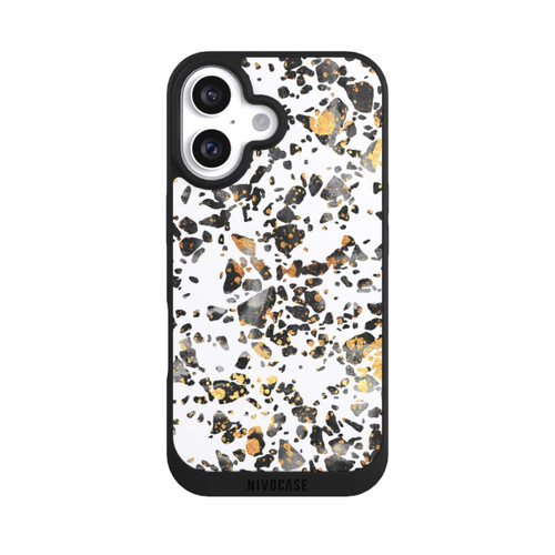 Apple iPhone 16 NIVOpure Gold Speckled Terrazzo