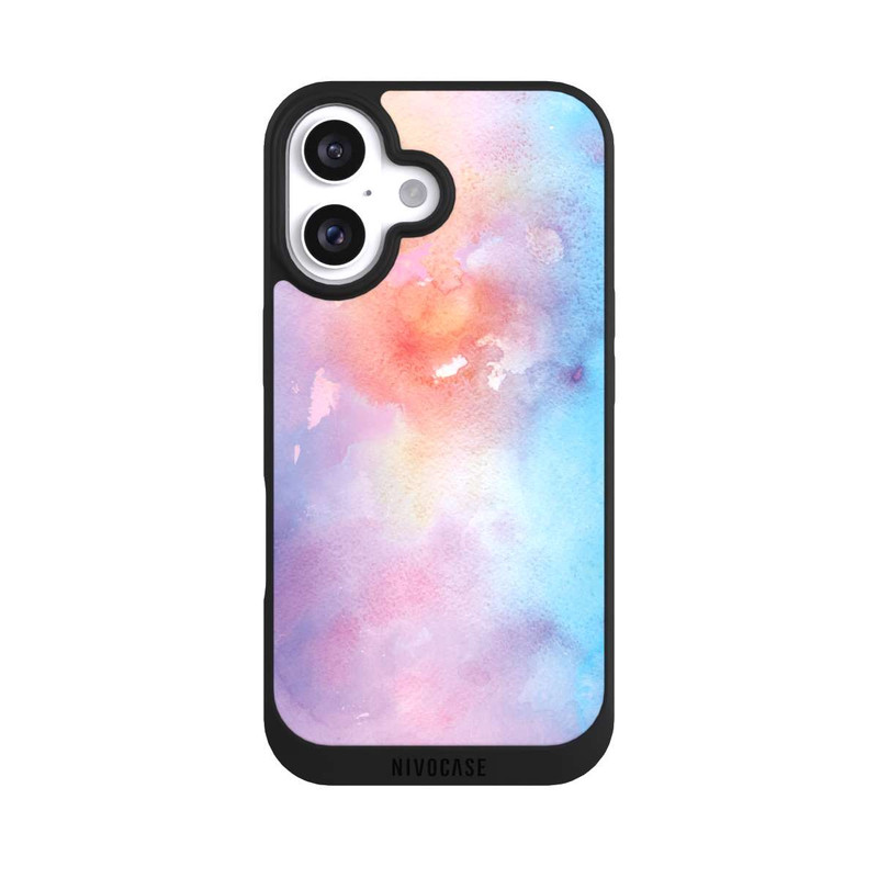iPhone 16 NIVOpure Aquarellzeichnung Helle Farben