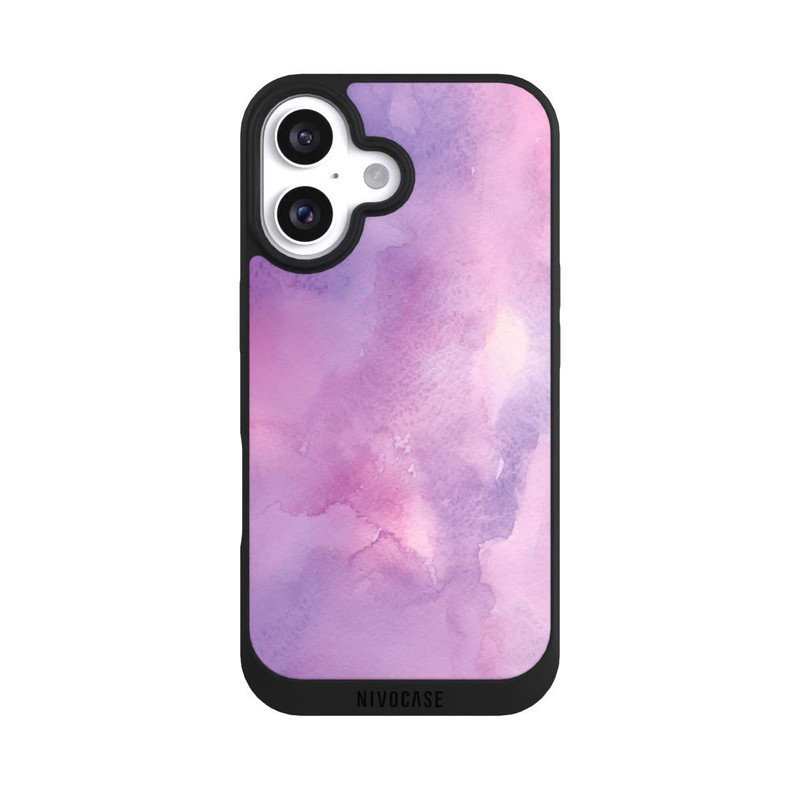 iPhone 16 NIVOpure Aquarell rosa Wolken