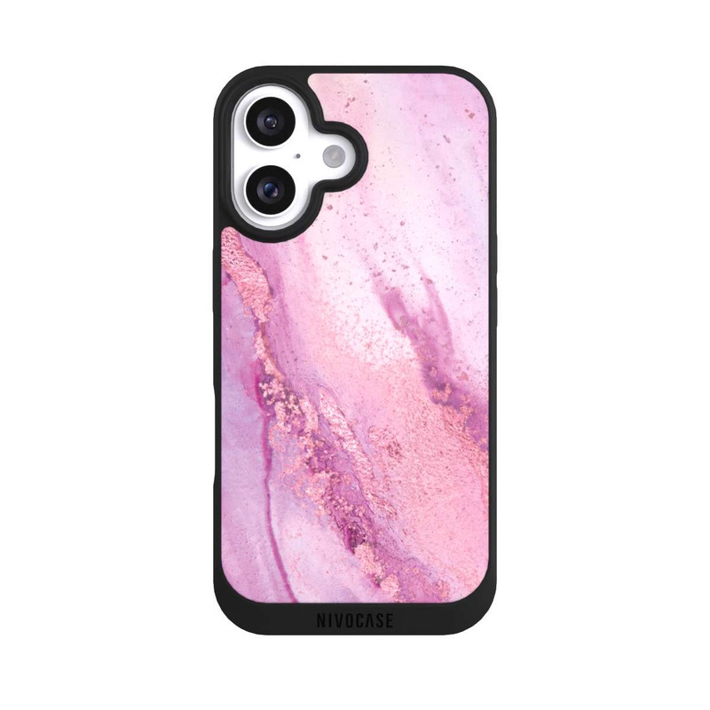 iPhone 16 NIVOpure Lila Marmorwand