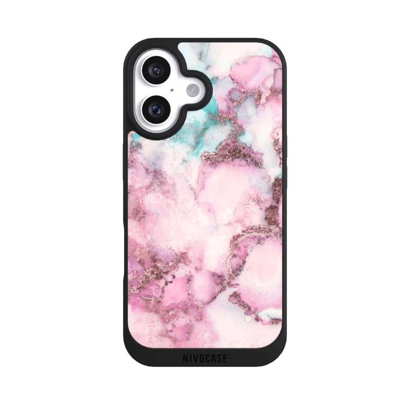iPhone 16 NIVOpure Encre tourbillonnante rose