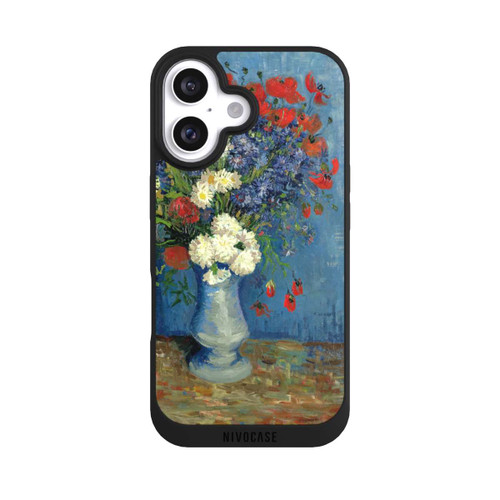 Apple iPhone 16 NIVOpure Still Life Vase with Cornflowers and Poppies by Vincent Van Gogh