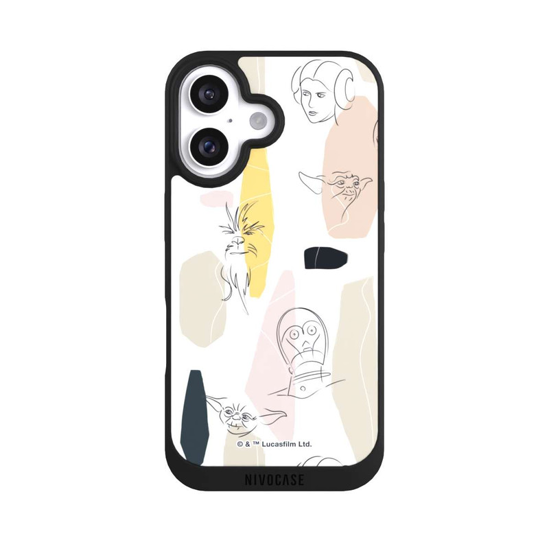 iPhone 16 NIVOpure Helle Seite Line Art