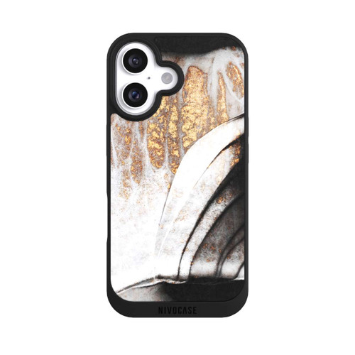 Apple iPhone 16 NIVOpure Black and Gold Veins