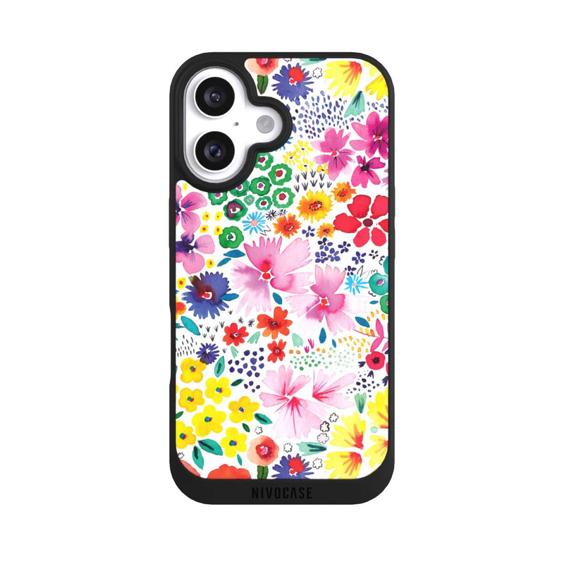 iPhone 16 NIVOpure Kunstvolle kleine Frühlingsblumen