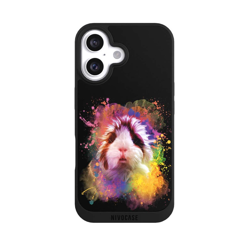 iPhone 16 NIVOpure Meerschweinchen Colorful Sprayart 