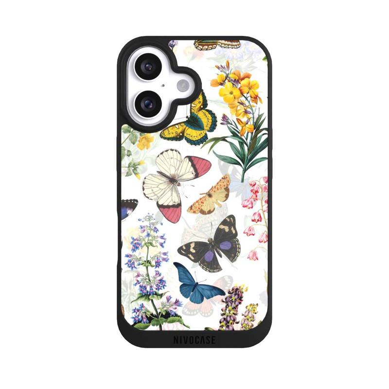 iPhone 16 NIVOpure Feldblumen und Schmetterlinge