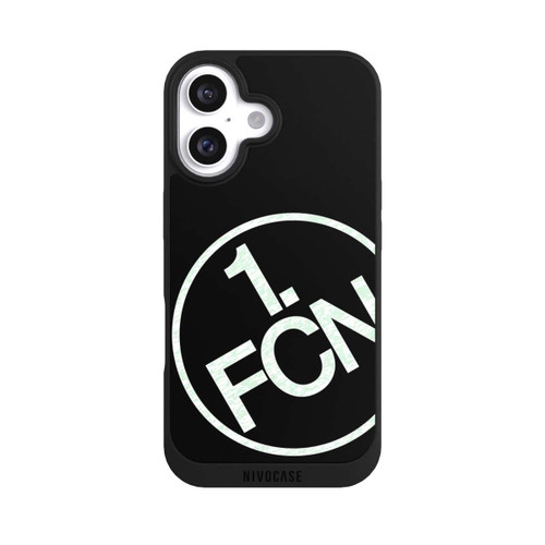  NIVOpure FCN Logo in Weiß Texture Hintergrund Schwarz