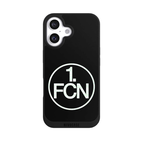  NIVOpure FCN Logo in Weiß Hintergrund Schwarz