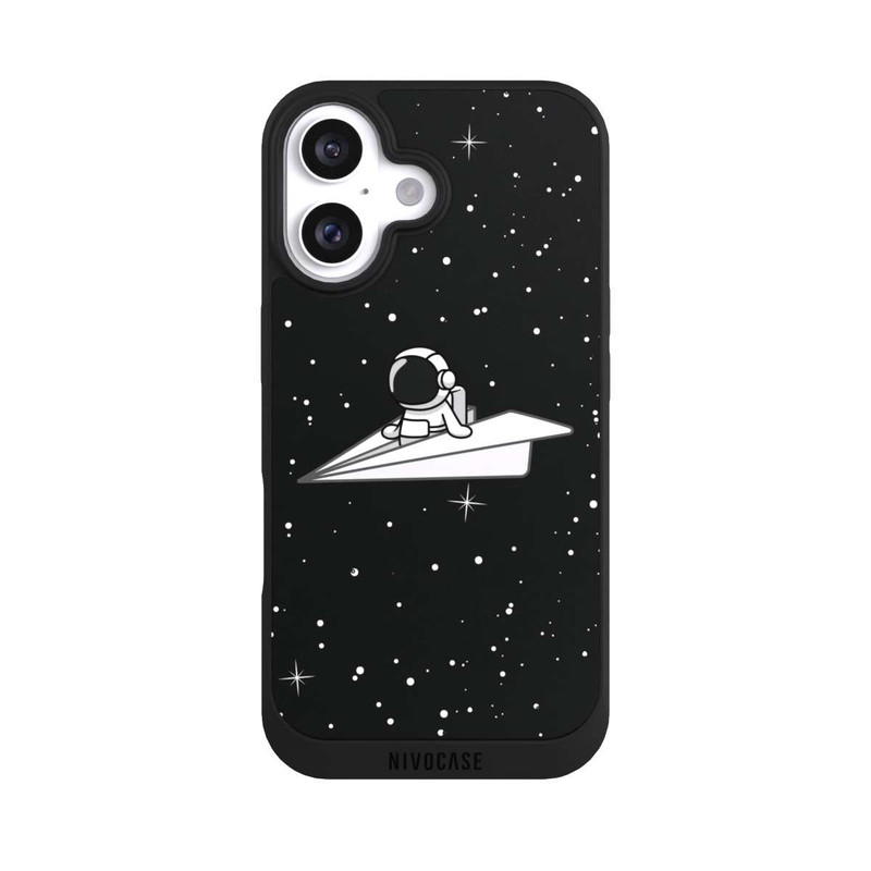 iPhone 16 NIVOpure Astronaut Paper Plane Comic