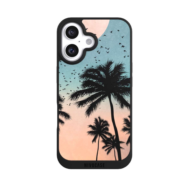 iPhone 16 NIVOpure Sonnenaufgang Palmen