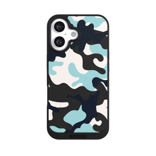 Apple iPhone 16 NIVOpure Blue Camouflage