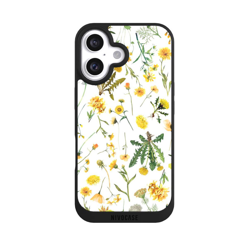 iPhone 16 NIVOpure Gelbe Wildblumen