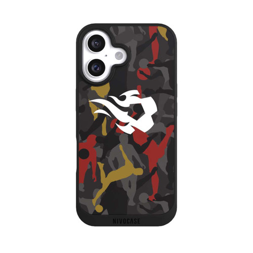 Apple iPhone 16 NIVOpure Belgian Red Flames Camouflage
