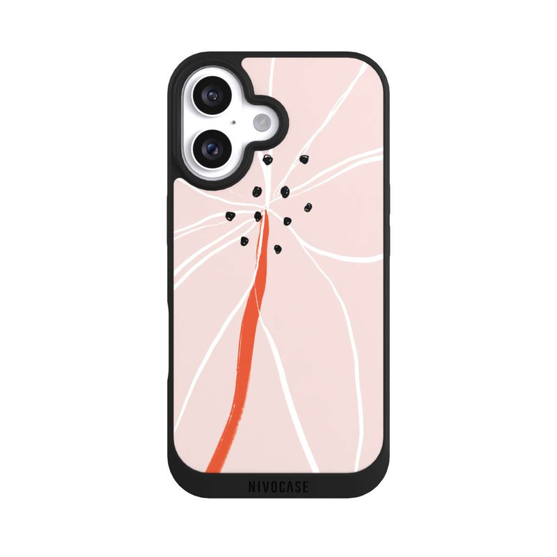 iPhone 16 NIVOpure Abstrakte Blume Nr. 1