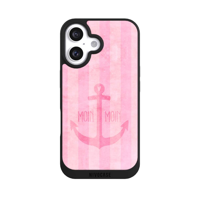 iPhone 16 NIVOpure Moin Moin Stripes Pink
