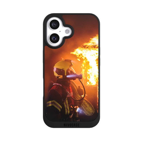 Apple iPhone 16 NIVOpure Firefighter Looking Up Explosion