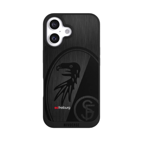  NIVOpure  Kratzen Metall Hintergrund mit dem Schriftzug  Vertikal SC Freiburg