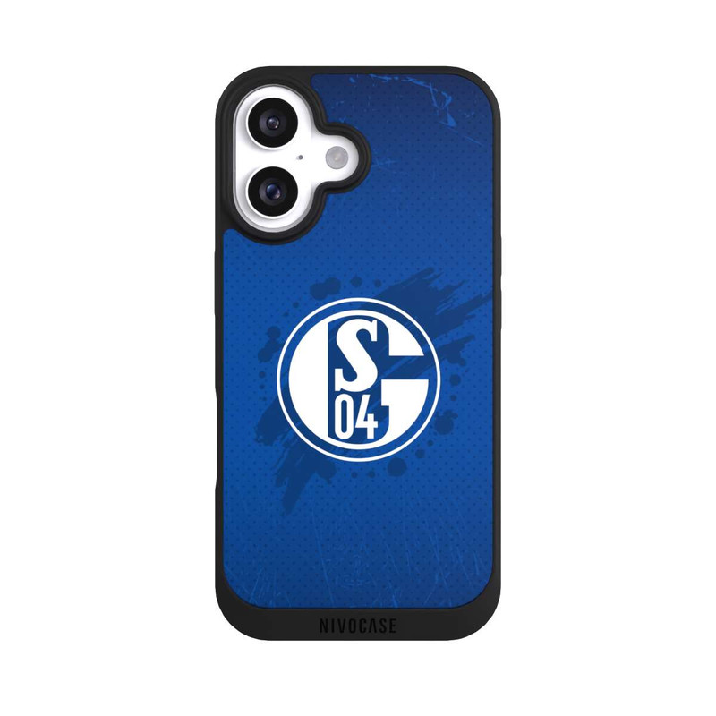 iPhone 16 NIVOpure Schalke 04 Farbe Fleck Blau