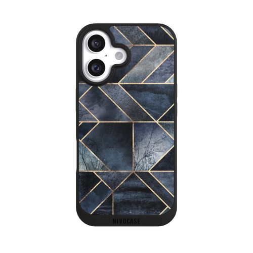 Apple iPhone 16 NIVOpure Abstract Nature-Dark Blue