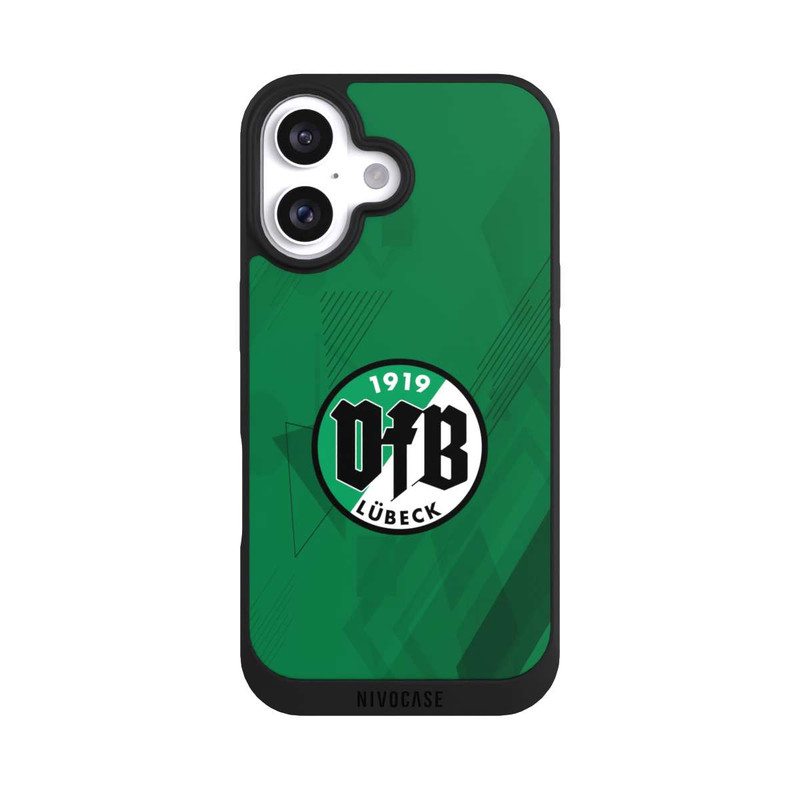 iPhone 16 NIVOpure VfB Lübeck Grüne Grafikelemente