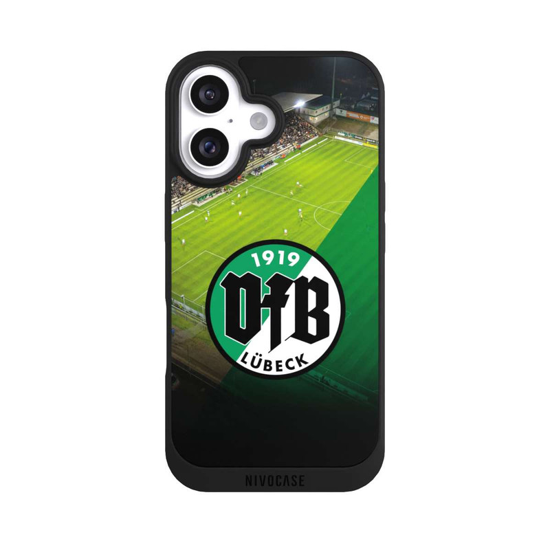 iPhone 16 NIVOpure  VfB Lübeck Dreieck Grün Transparent Groß