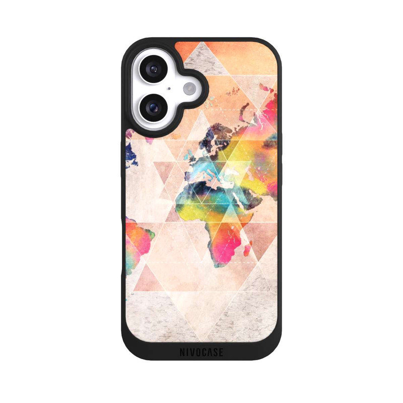 iPhone 16 NIVOpure JBJart - Weltkarte 2 spezial 