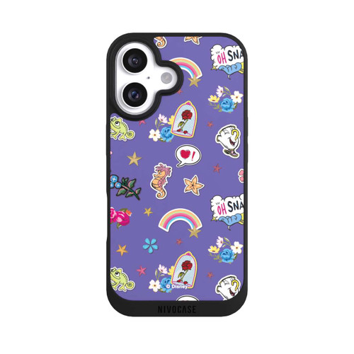 Apple iPhone 16 NIVOpure Princess Pattern Purple Disney Princess