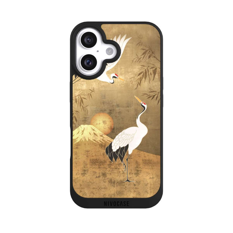iPhone 16 NIVOpure Kraniche Gold Japan 1
