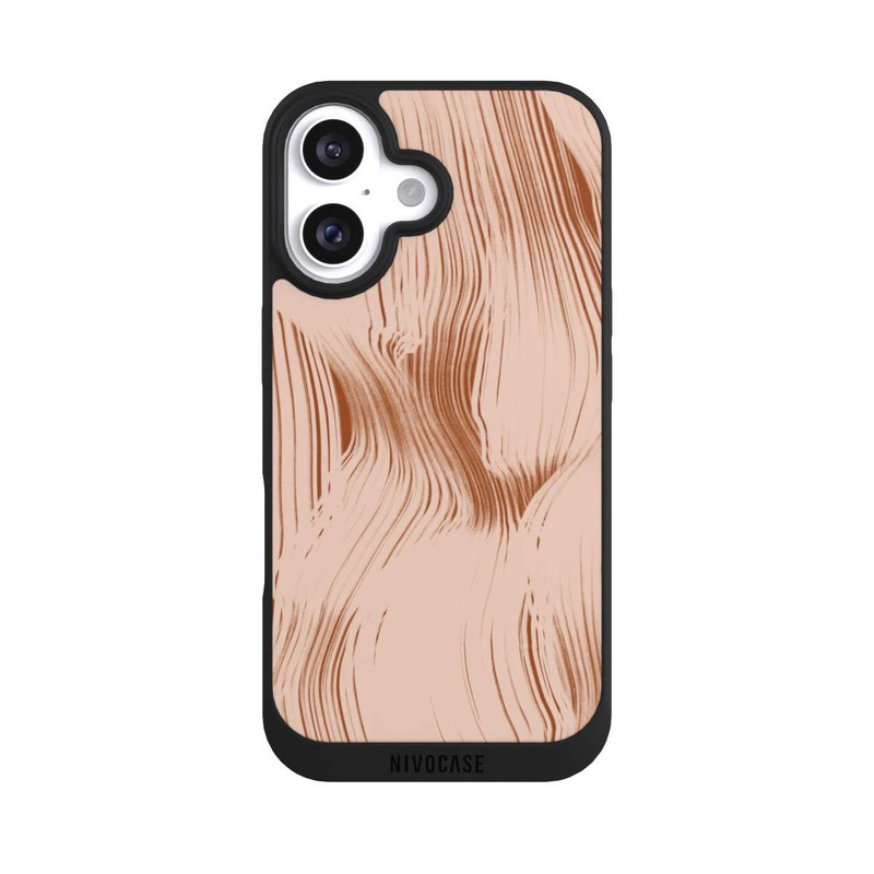 iPhone 16 NIVOpure Weißes Holz