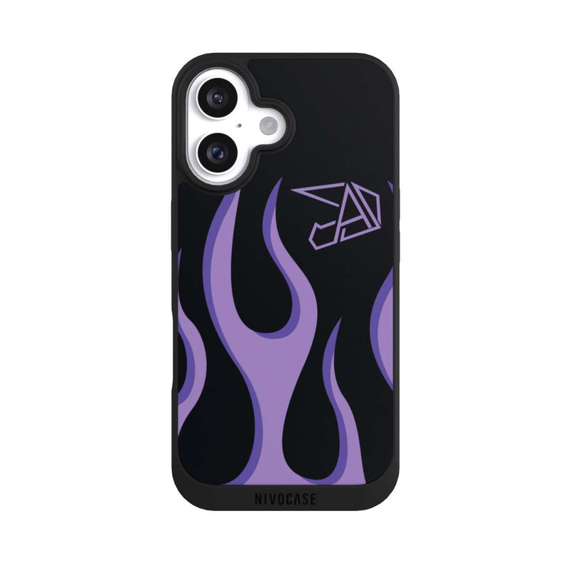 iPhone 16 NIVOpure Violette Flammen