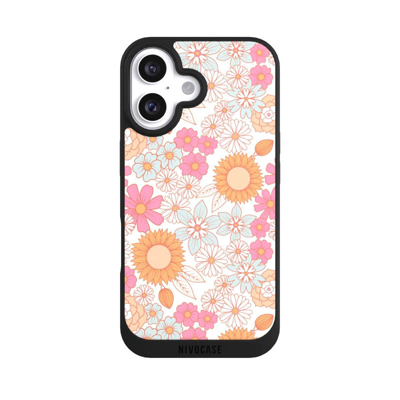 iPhone 16 NIVOpure Retro Boho Blumen
