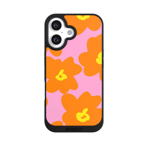  NIVOpure Retro Blumenmuster Pink und Orange